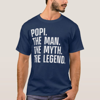 T-shirt Funny Popi Art For Grandpa Grandfather From Grandk