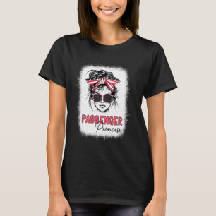 T-shirt Funny Princess passager, mignonne Messy Bun fille 