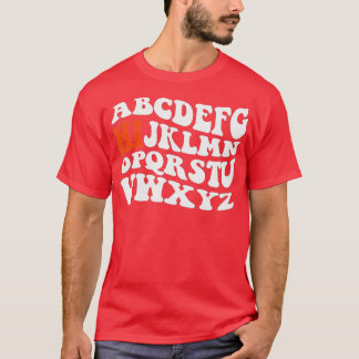 T-shirt Funny PrK Kindergarten Hi Alphabet Retour À L'Écol