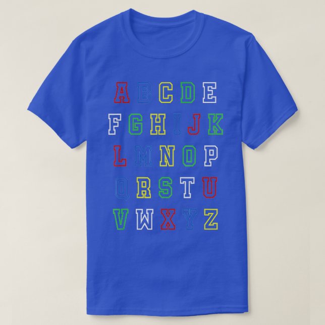 T-shirt Funny PrK Kindergarten Hi Alphabet Retour À L'Écol (Design devant)