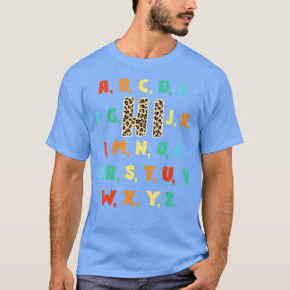 T-shirt Funny PrK Kindergarten Hi Alphabet Retour À L'Écol