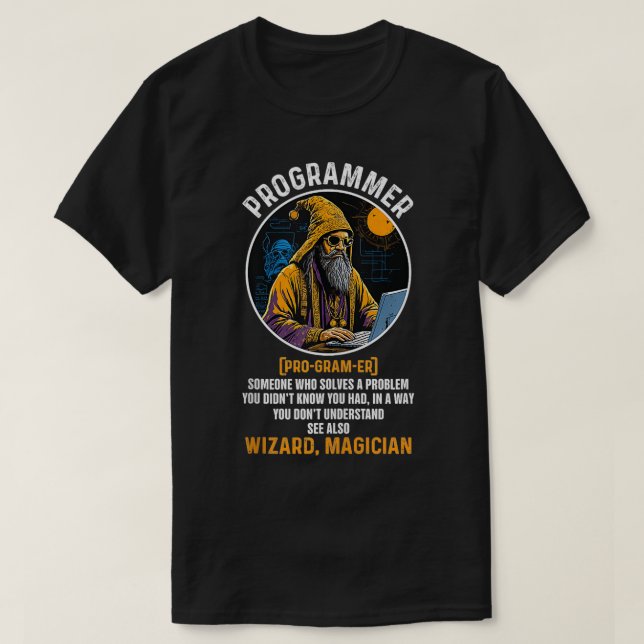 T-shirt Funny Programmer Definition Software Developer Tec (Design devant)