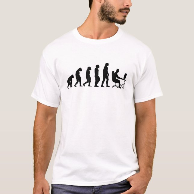 T-shirt Funny Programmer Evolution Web Developer Jeu Nerd (Devant)