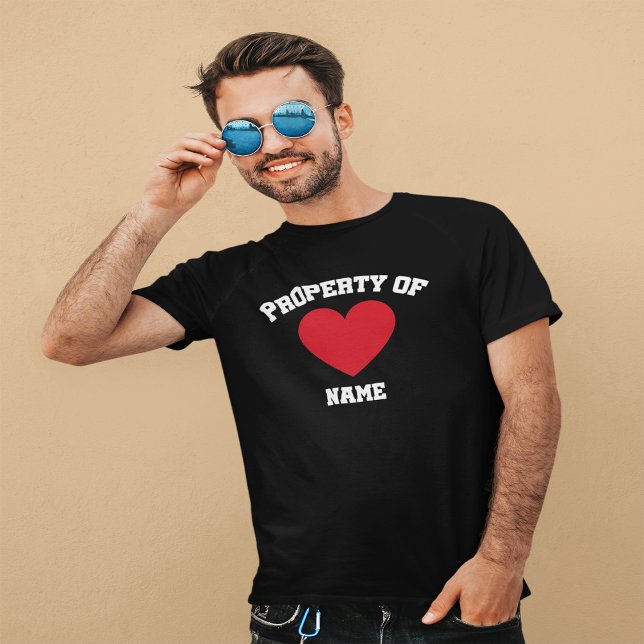 T-shirt Funny Propriété De (Créateur téléchargé)