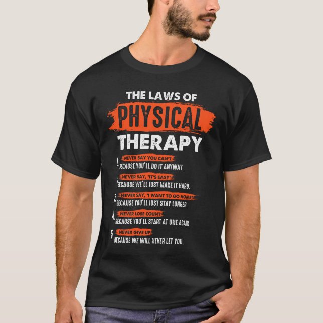 T-shirt Funny PT Physiothérapie Gift Therapist Mois (Devant)