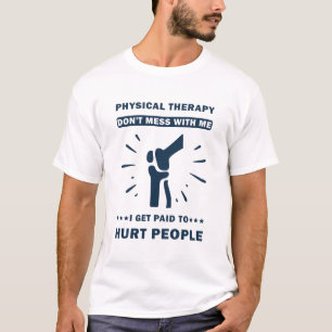 T-shirt Funny PT physiothérapie thérapeute-cadeau