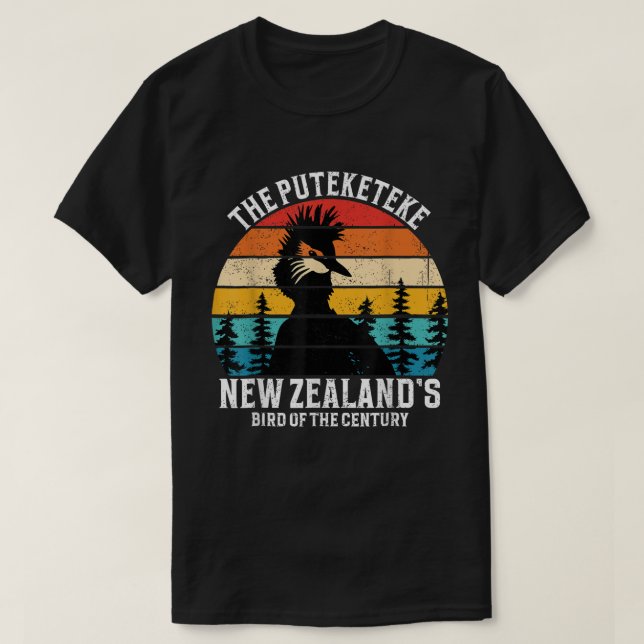 T-shirt Funny Puteketeke L'oiseau du siècle de la Nouvelle (Design devant)