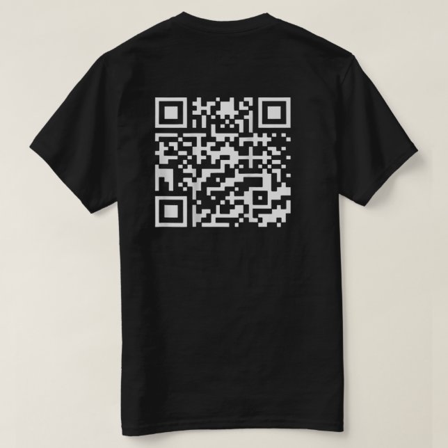 T-shirt Funny QR President Trump Dance Code (À L'Arrière) (Design dos)