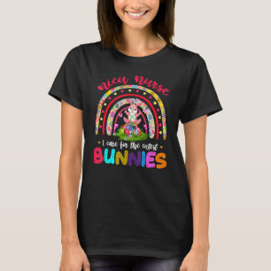 T-shirt Funny Rainbow Cutiest Bunnies Infirmière pédiatriq
