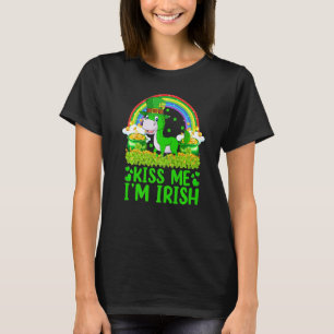 T-shirt Funny Rainbow Kiss Me Je suis Irish Mule St Patric