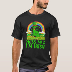 T-shirt Funny Rainbow Kiss Me Je suis Irish Sphynx Cat St 