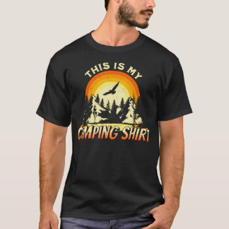 T-shirt Funny randonnée plein air C'est mon maillot de cam