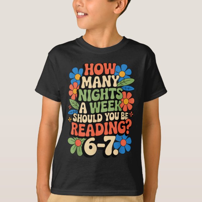 T-shirt Funny Reading Book Teacher 67 Six Seven Meme  (Devant)