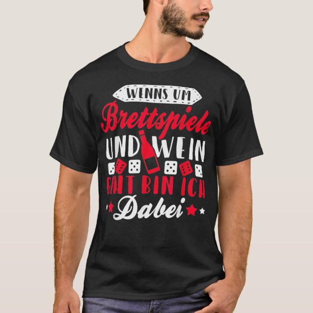 T-shirt Funny Red Wine White Wine Love Board (Devant)