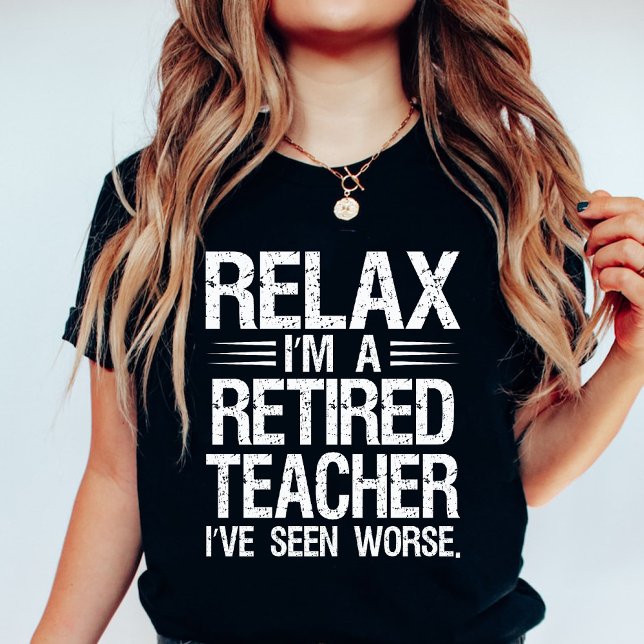 T-shirt Funny Retraité Anglais enseignant Anniversaire Bla (Funny Retired English Teacher Birthday White T-Shirt)