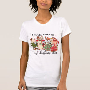 T-shirt Funny Retro Chemise à café de Noël