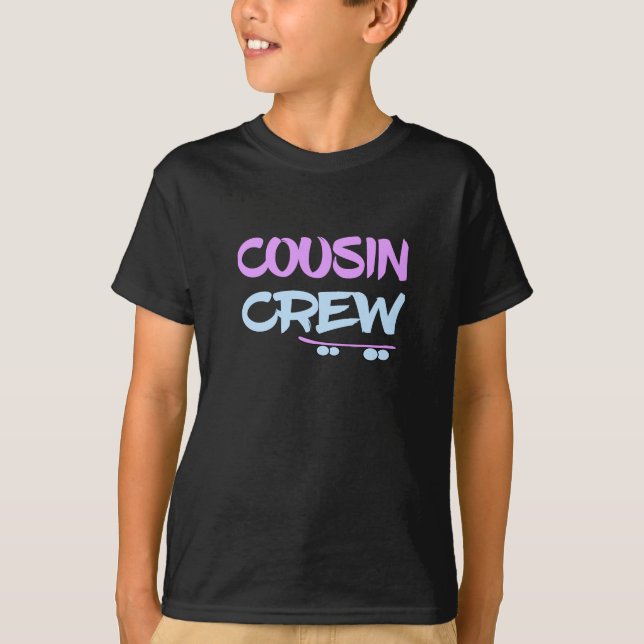 T-shirt Funny Retro Cousin Crew Retro (Devant)