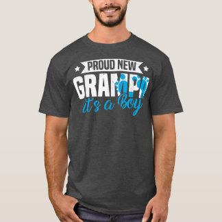 T-shirt Funny Retro Fière Nouveau Grampa C'est un garçon G