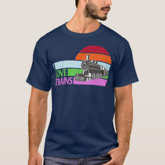 T-shirt Funny Retro Ingénieur ferroviaire Vintage 13