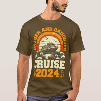 T-shirt Funny Retro Vintage bateau père fille croisière Tr