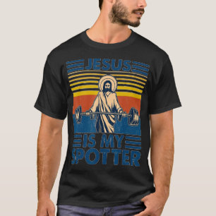 T-shirt Funny Retro Vintage Gym Jesus Est Mon Potter 