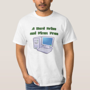 T-shirt Funny Retro Virus Geek d'ordinateur libre Nerd