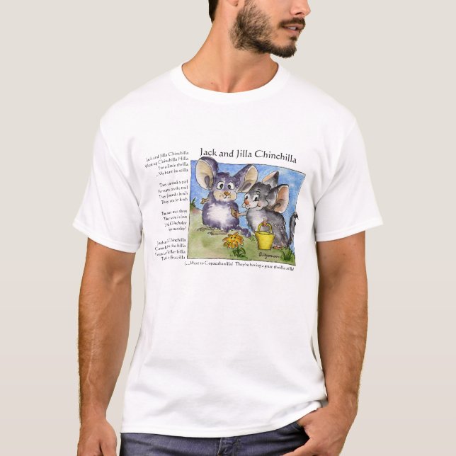 T-shirt Funny Rhymes Love Chinchilla T Shirt (Devant)