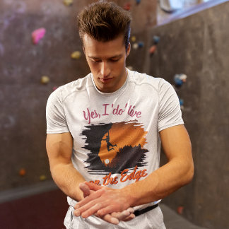 T-shirt Funny Rock Climat | Bouldering - Live on the Edge