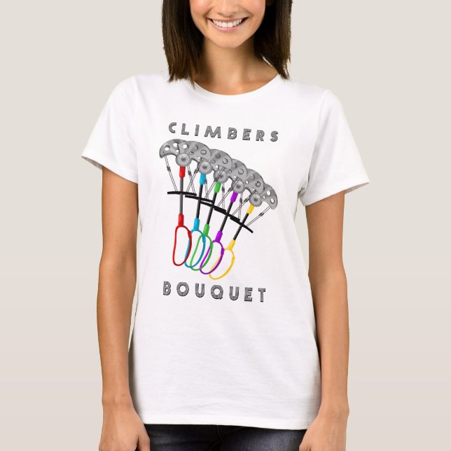 T-shirt Funny Rock Escalade Design romantique (Devant)