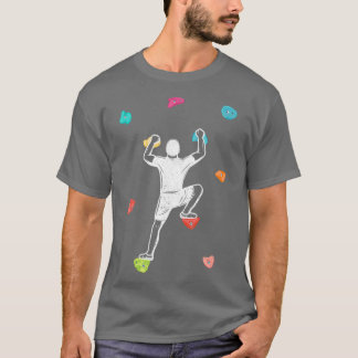 T-shirt Funny rock escalade rocher rocher sport gym