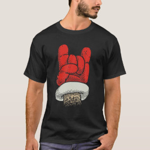 T-shirt Funny Rock N Roll Noël -Père Noël Rocks Musique Ba