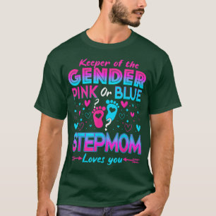 T-shirt Funny Rose Ou Blue Stepmere Vous Aime Révéler Le S