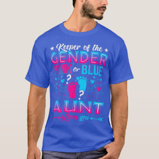 T-shirt Funny Rose Ou Tante Bleue Vous Aime Genre Révéler 