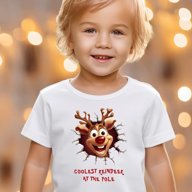 T-shirt Funny Rudolph Reindeer Nom de Noël Texte (Funny Rudolph Reindeer Christmas Name Text T-Shirt)