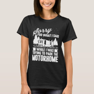 T-shirt Funny Rv Camping Hommes Femmes Camping Parking Mot