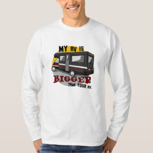 T-shirt Funny RV Camping L/S Chemise