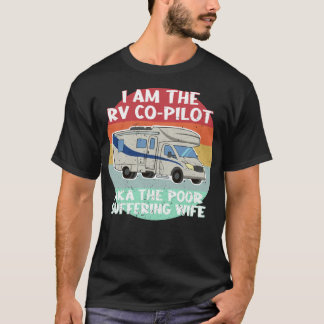 T-shirt Funny RV Motorhome Co-pilote cadeau pour femme
