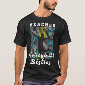 T-shirt Funny Sand Volleyball Plages Volleyball et Besti