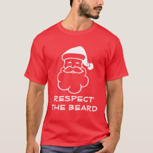 T-shirt Funny Santa Claus   Respectez la barbe