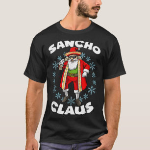 T-shirt Funny Santa Claus Sancho mexicain Santa Claus Chri
