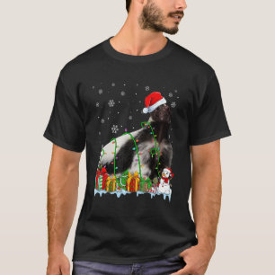 T-shirt Funny Santa Hat Skunk Feux de Noël Animaux Lov