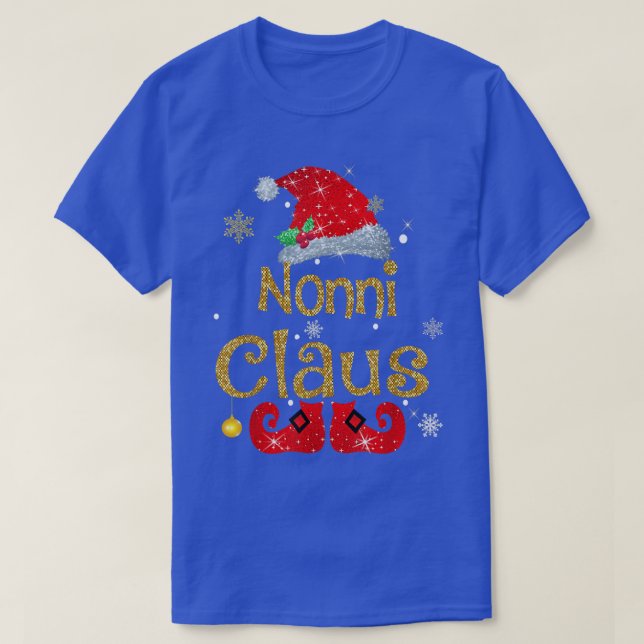 T-shirt Funny Santa Nonni Claus Christmas Matching Family  (Design devant)