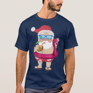 T-shirt Funny Santa T Shirt Christmas à July Kids Hawaiia