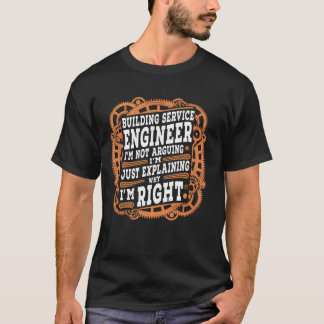 T-shirt Funny Sarcastic Ingénieur de construction