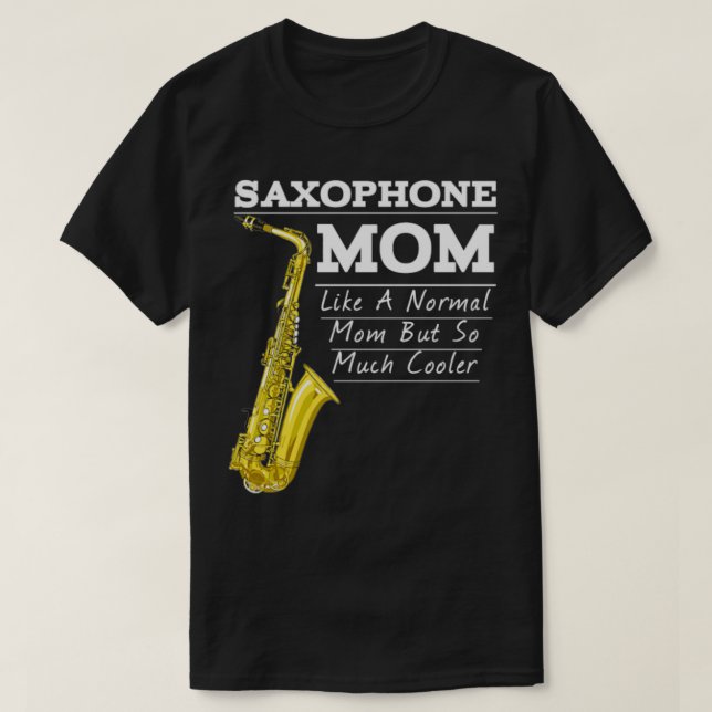 T-shirt Funny Saxophone Marching Band Maman (Design devant)