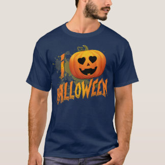 T-shirt Funny Scary I Pumpkin Love Halloween 