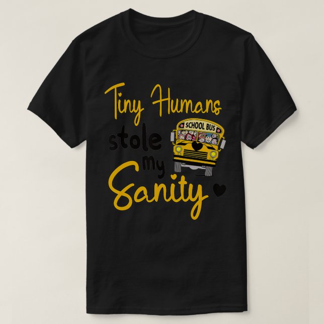 T-shirt Funny School Bus Driving School Bus Driver (Design devant)