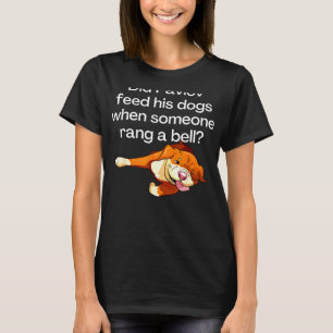 T-shirt Funny Science Pavlov Fed Ses Chiens Pitbull