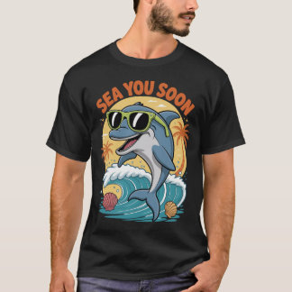 T-shirt Funny Sea You Soon Retro Summer Vacation