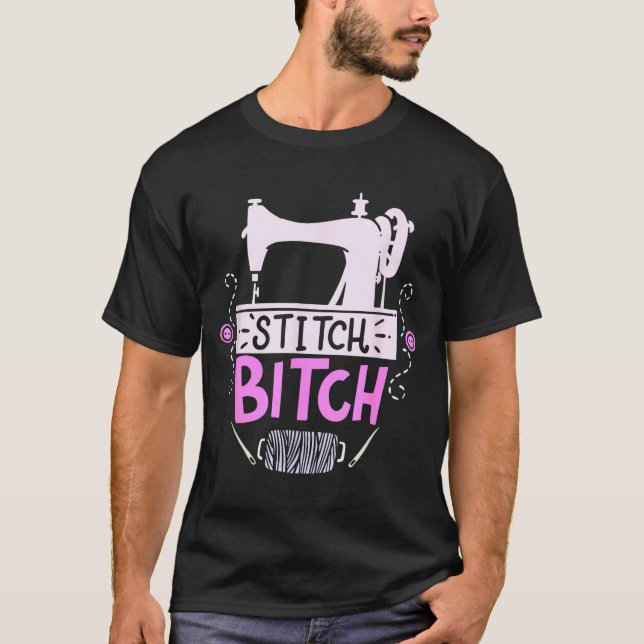 T-shirt Funny Sewing Quilting Gift  (Devant)